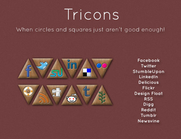 Ultimate Collection of Social Media Icons tricons