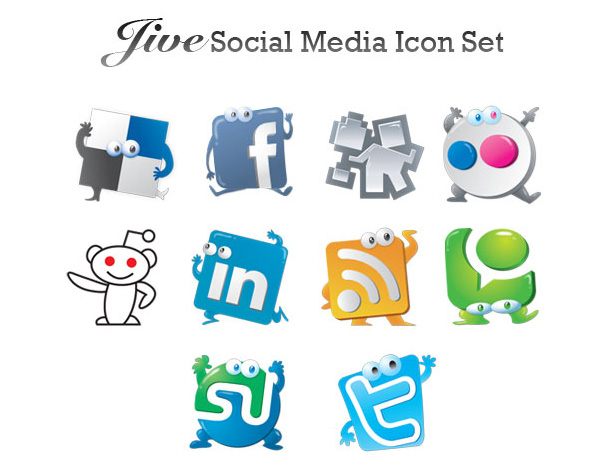 Ultimate Collection of Social Media Icons jive