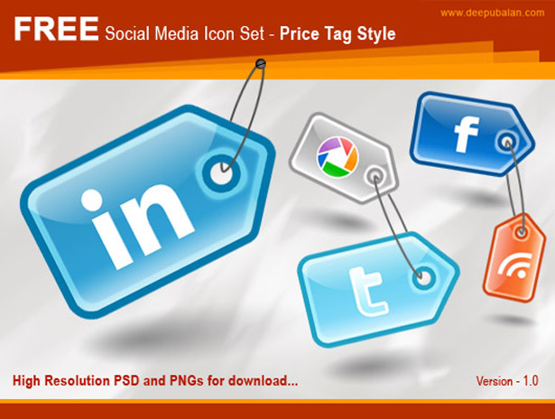 Ultimate Collection of Social Media Icons pricetagstyle