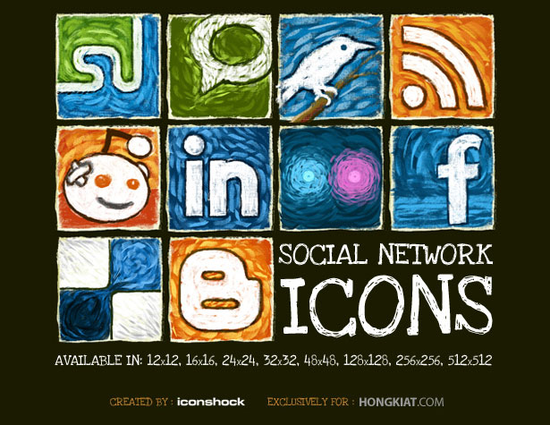 Ultimate Collection of Social Media Icons impressionisticons