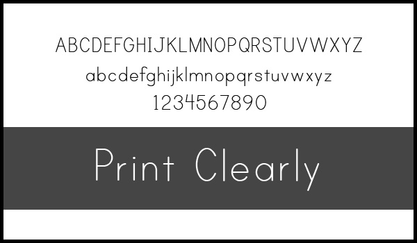 Print Clearly