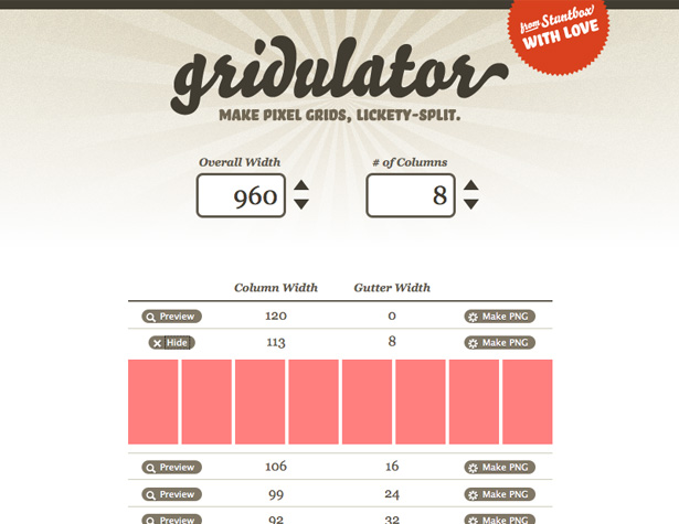 20+ New Apps and Websites for Designers <br/> Sep. 2010 gridulator