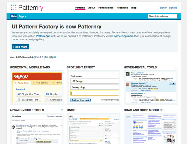 20+ New Apps and Websites for Designers <br/> Sep. 2010 patternry