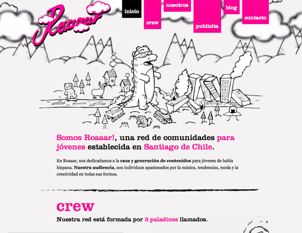 A Showcase of Single Page Websites roaaar