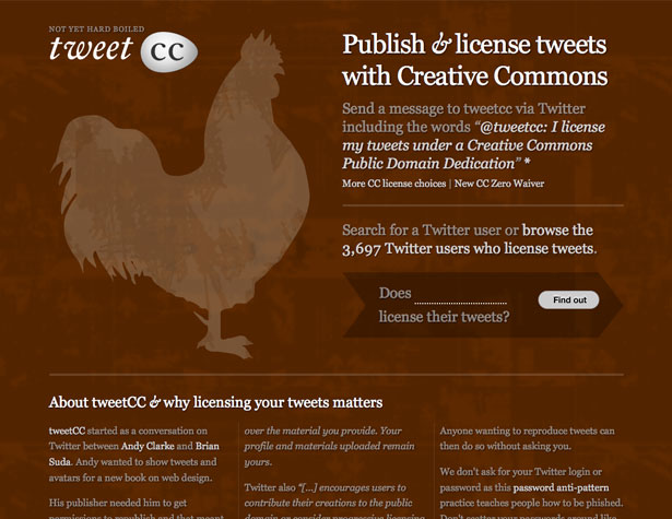 A Showcase of Single Page Websites tweetcc