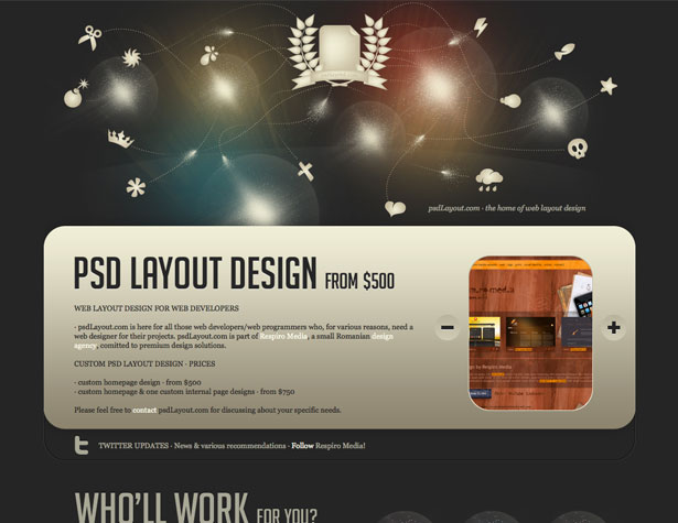 A Showcase of Single Page Websites psdlayout