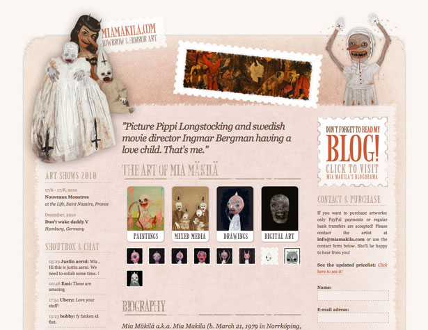 A Showcase of Single Page Websites miamakila
