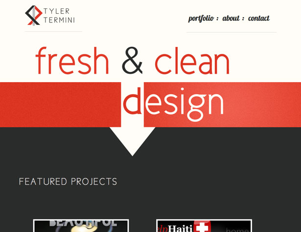 A Showcase of Single Page Websites tylertermini