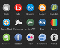 “Buddycons” – Vector Social Media Icons