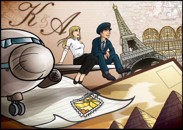 30 Fun and Fantastic Wedding Invitations Egyptian