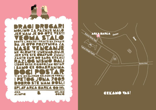 30 Fun and Fantastic Wedding Invitations Miljan