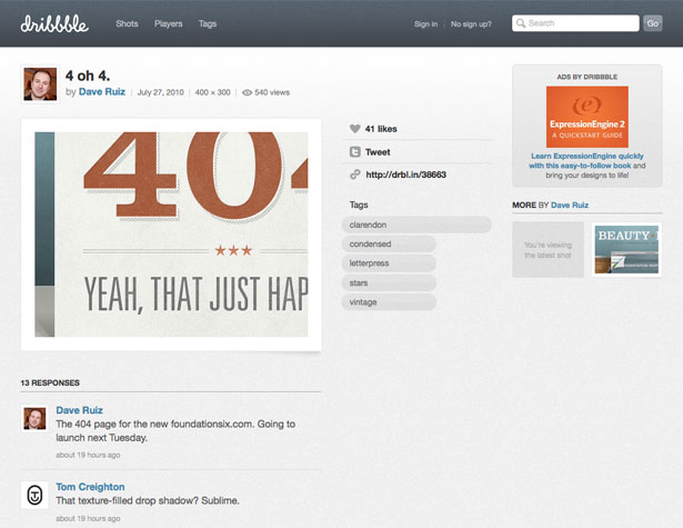 20+ New Apps and Websites for Designers dribbble