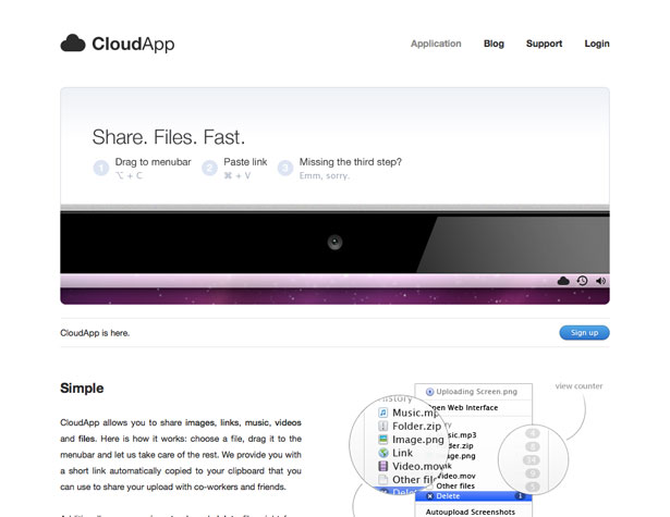20+ New Apps and Websites for Designers cloudapp