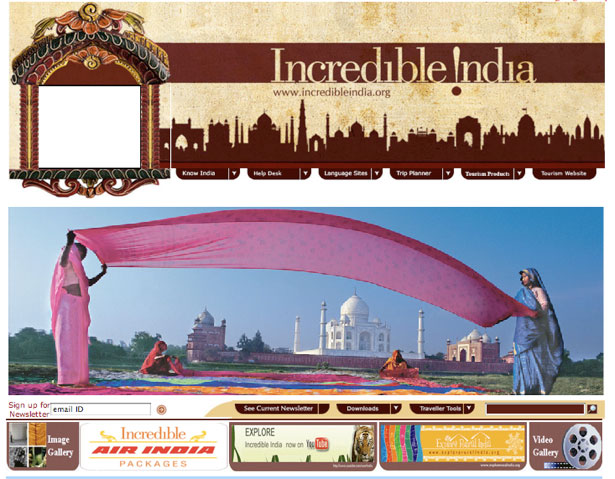 Worldy Inspiration from Tourism Websites India
