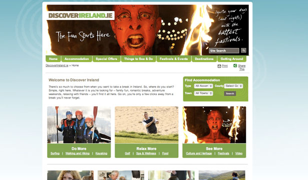 Worldy Inspiration from Tourism Websites Ireland
