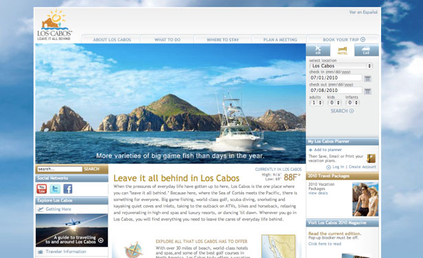 Worldy Inspiration from Tourism Websites LosCabos
