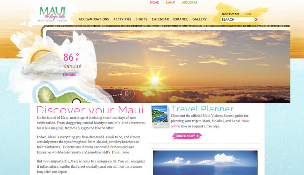 Worldy Inspiration from Tourism Websites Maui