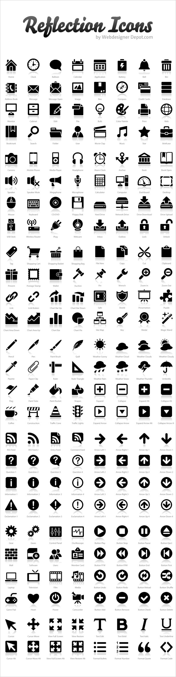 200+ Exclusive Free Icons: "Reflection" preview 2