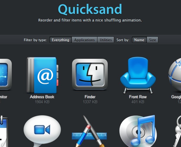 20+ Demos Showing Advanced jQuery Effects 02 quicksand