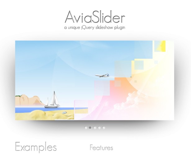 20+ Demos Showing Advanced jQuery Effects 19 aviaslider