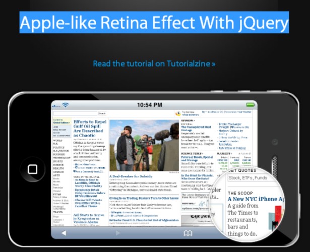 20+ Demos Showing Advanced jQuery Effects 30 applezoom