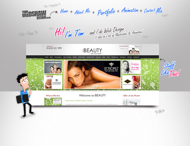 A Collection of Splendid Illustrated Websites tombradshawdesign