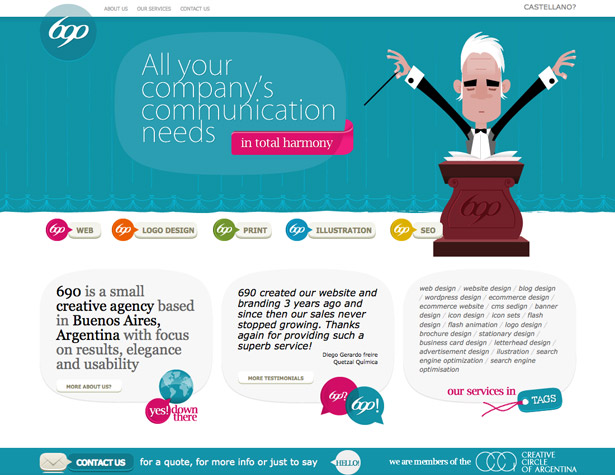 A Collection of Splendid Illustrated Websites 690design