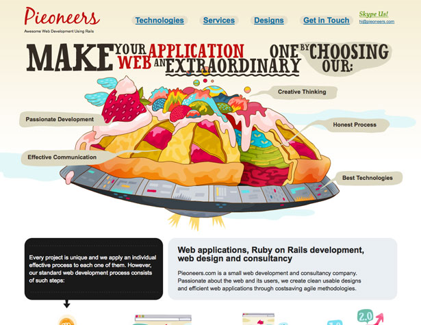 A Collection of Splendid Illustrated Websites pieoneers