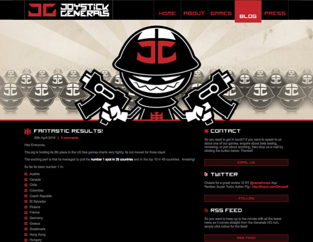 A Collection of Splendid Illustrated Websites joystickgenerals