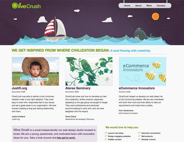 A Collection of Splendid Illustrated Websites olivecrush