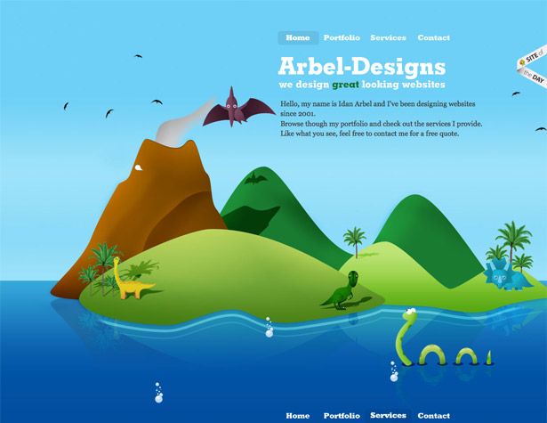 A Collection of Splendid Illustrated Websites arbeldesigns