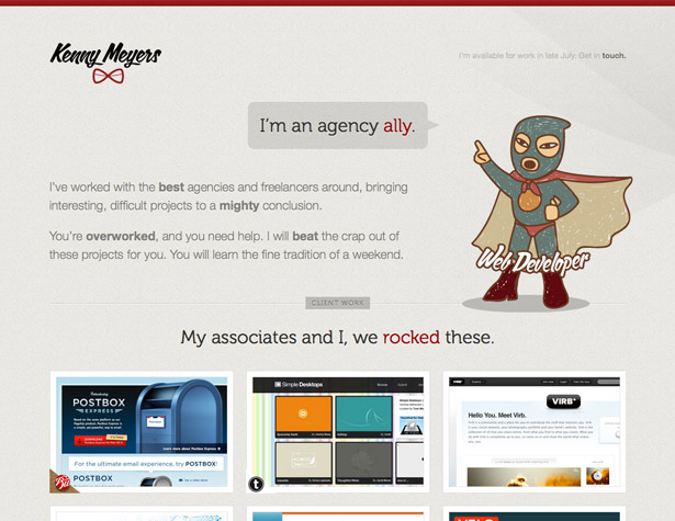 A Collection of Splendid Illustrated Websites kennymeyers