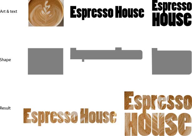 Mixing Type and Imagery: How to Manage a Controlled Collision samples of text shapes
