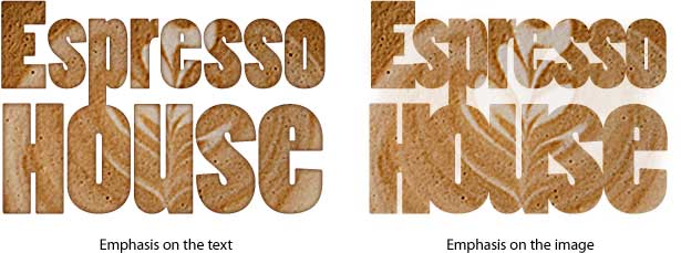Mixing Type and Imagery: How to Manage a Controlled Collision examples of emphasis on the text vs image