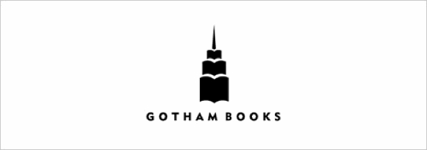 Smart Logos with Hidden Symbolism GothamBooksLogo