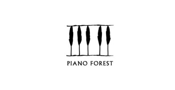 Smart Logos with Hidden Symbolism PianoForestLogo