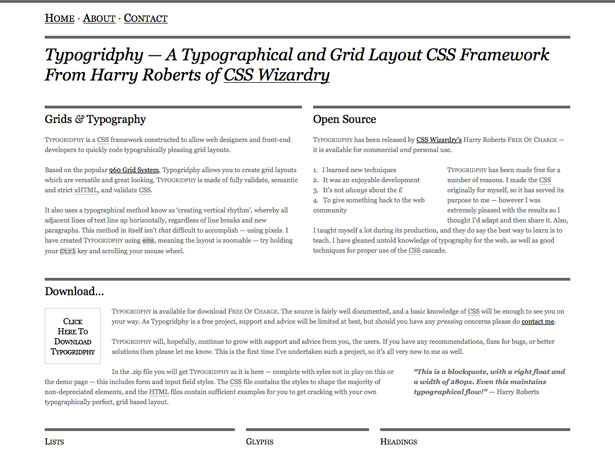 typogridphy