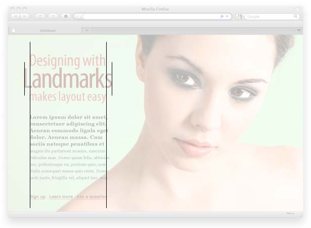 Using Landmarks Makes Page Layout Easy deliberately breaking the rules