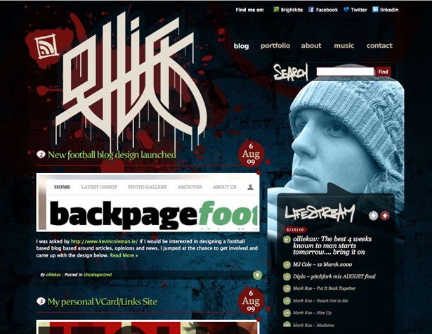 Awesome Recent Website Redesigns olliekav old