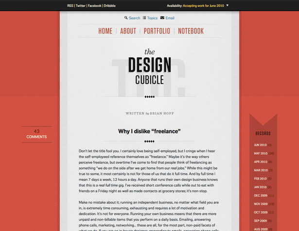 Awesome Recent Website Redesigns thedesigncubicle new