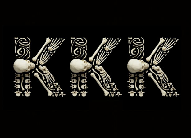 The Creepy Art of Human Bones KKK