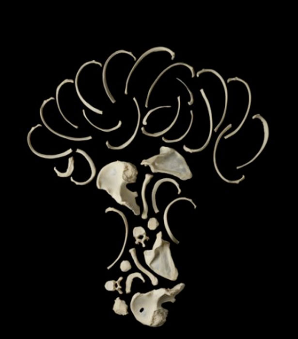 The Creepy Art of Human Bones MushroomCloud