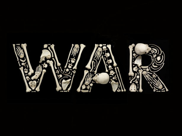 The Creepy Art of Human Bones War