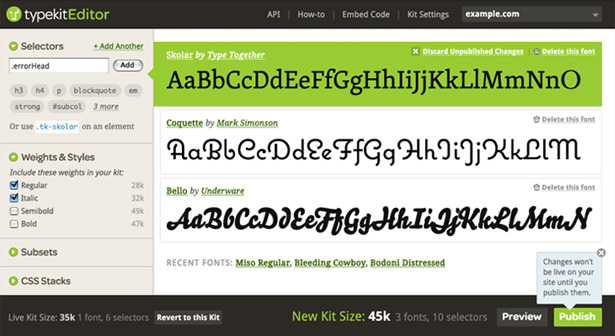 30 of the Best Web Typography Resources Online typekit