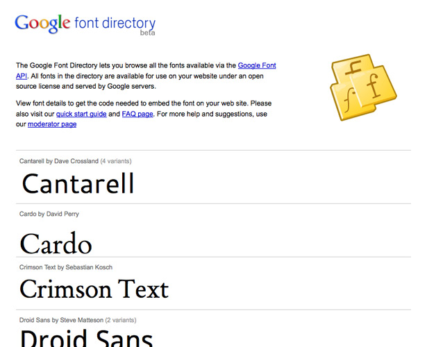 30 of the Best Web Typography Resources Online googlefontapi