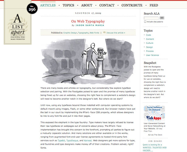 30 of the Best Web Typography Resources Online onwebtypography
