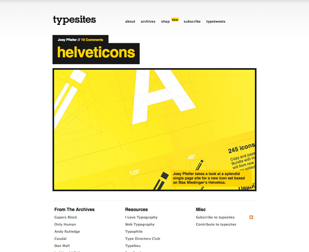 30 of the Best Web Typography Resources Online typesites