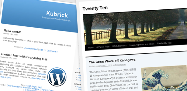 WordPress: From Kubrick to Twenty Ten image001