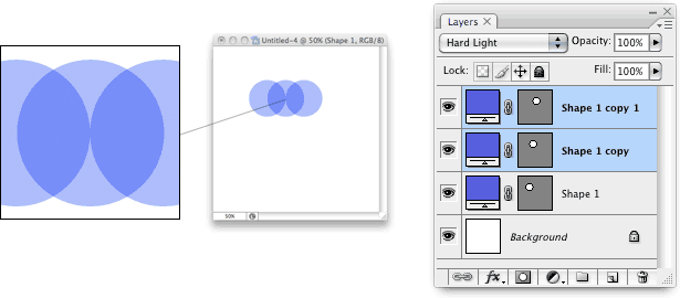 Opacity + Photoshop Blend Modes = Pattern Magic step 2 in creating a pattern