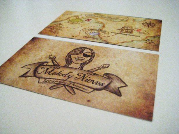 How to Design Your Business Card piratetreasuremapcards